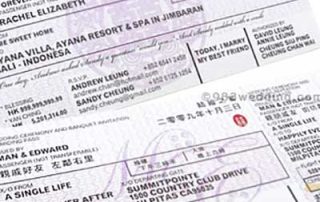 Airplane Ticket Wedding Invitations