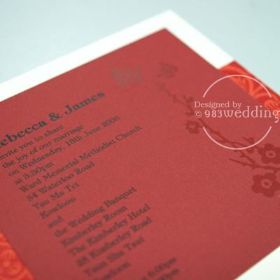Classic Red Wedding Invitation - Details 02