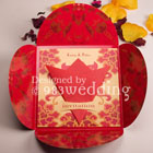 Napkin wedding invitation design
