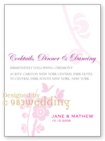 Reception Card