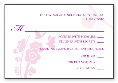 RSVP Card