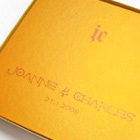 Orange RED Wedding Guest Book