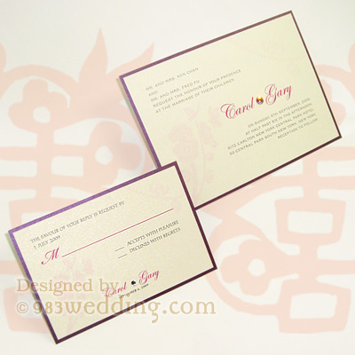 Dancing Butterfly Joy - Invitation and RSVP