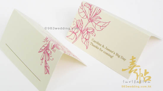 Blessing Blossomy Flowers - Place Card
