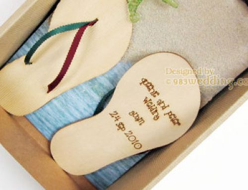Beach weddings – Flip-flop Design