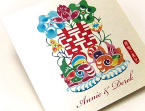 Lovely Mandarin Ducks Wedding Invitation (Promotional Item)