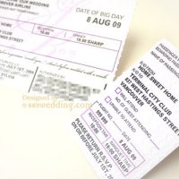 Boarding Pass Wedding Invitations