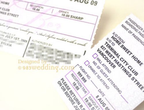 Boarding Pass Wedding Invitations