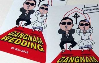 Gangnam Style Wedding Invitation